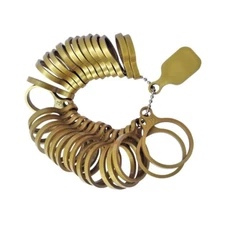 Ring Gauge Plastic Sizer Measure Finger Sizes 1-15 Basic Jewelers Tool Measuring