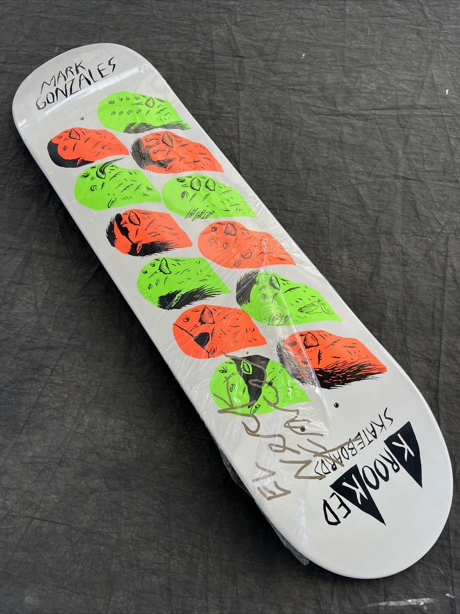 Krooked Skateboard Deck Mark Gonzales Art By Neckface signed Krooked Skateboard Deck Mark Gonzales Art By Neckface signed