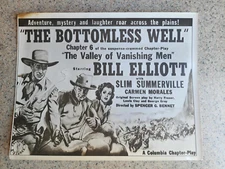 "The Bottomless Well" Chptr 6"The Valley of Vanishing Men" Bill Elliot lobbycard