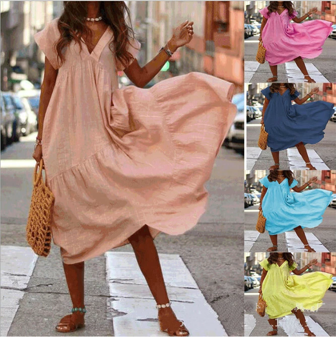 Cotton beach maxi dress top
