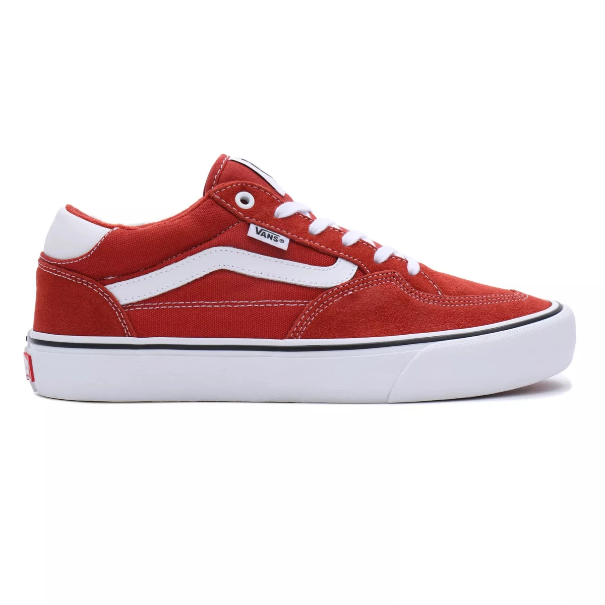 Vans leather red sale