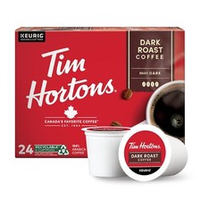 Tim Hortons Dark Roast Blend Coffee 24 to 144...