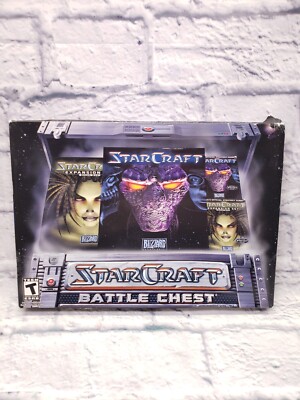 StarCraft Battle Chest PC/Mac CD-Rom Complete In Box Video Game 
