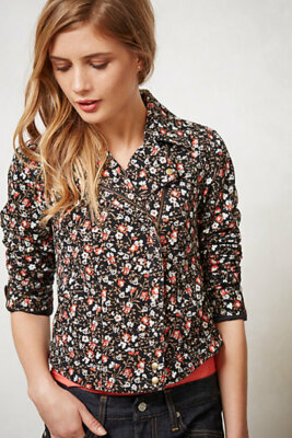 NWT Anthropologie ''Cropped Tinsley Bomber Jacket'' by Hei Hei, Floral, 6, $158