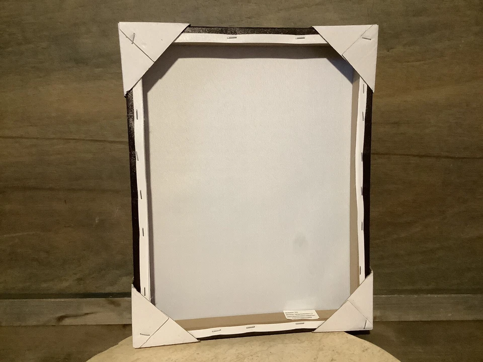 НОВЫЙ холщовый принт ADVENTURE WAIT ТЕМНО-КОРИЧНЕВЫЙ И ЗОЛОТОЙ 11 X 14 дюймов - Изображение 3 из 4