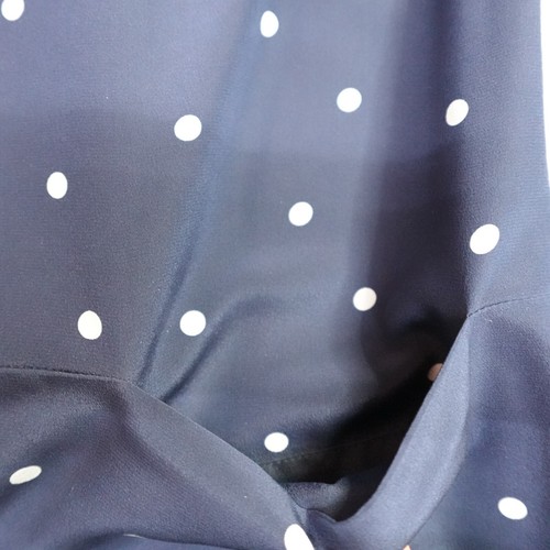 J.Crew Womens Dress 2 Blue Polka Dot 100% Silk Lined Shift E8903 - Picture 2 of 12