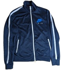 Nike Air Navy Blue White Track Tracksuit Training Sports Jacket - Mens Medium M