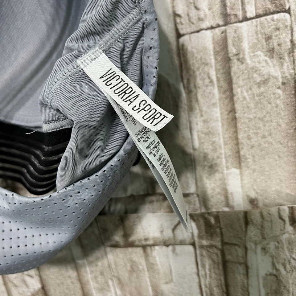 VSX Victoria's Secret Lightweight Sport Bra 36C Crossback Activewear Gray - Image 3 of 4