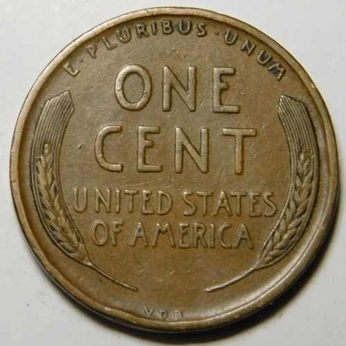 1909 VDB Lincoln Wheat Cent Penny Cleaned EF-XF  "Actual Coin Pictured"