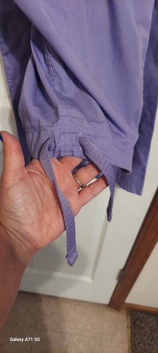 Purple Size Xl Uniform Advantage Scrubs Top Is MBottoms MT Nursing Hospital - Picture 9 of 11