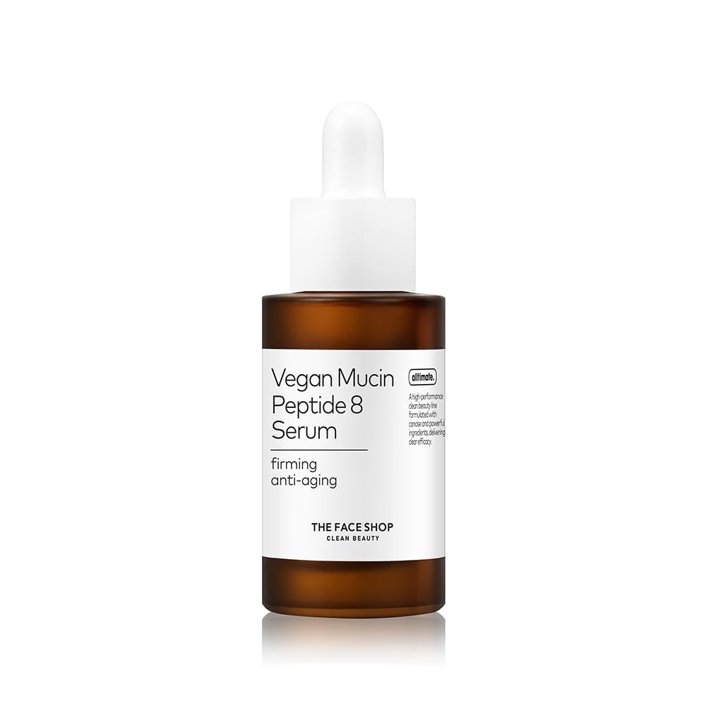 The Face Shop 8 Peptide Serum, Vegan Mucin for 1.01 Fl Oz (P