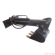 AGT Single Arm Backhoe Bucket Attachment for Mini Skid Steer Loaders M-DRG