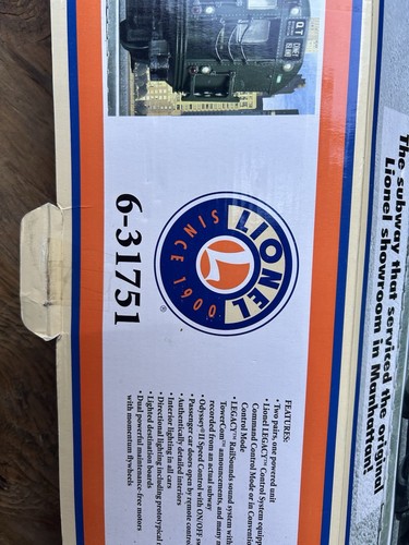 Lionel O Gauge Subway Set – 6-31751 Legacy Command Control – Coney Island – NEW