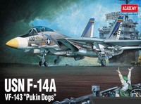 1:72 Academy Usn F-14A Vf-143 Pukin Dogs Kit AC12563 Modellbau