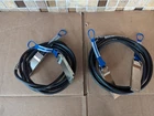 LOT OF 2 MELLANOX MC2206130-002 QSFP 40GB PASSIVE COPPER DIRECT ATTACH CABLE 2M