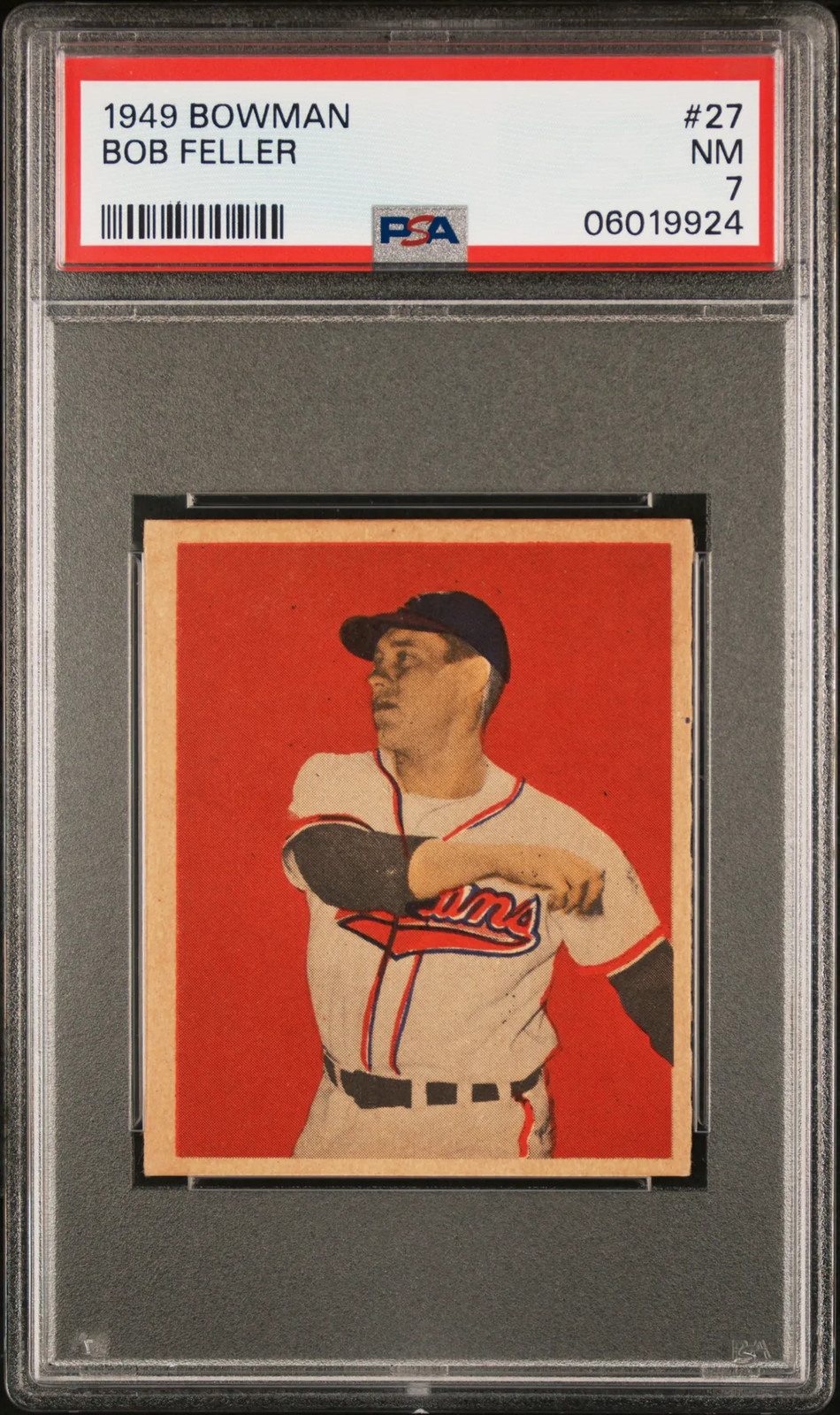 1949 Bowman Bob Feller #27 PSA 7