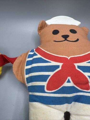 Vintage Johnson & Johnson Baby Sailor Bear Teether Toy ~ 1984 J & J - Picture 4 of 14