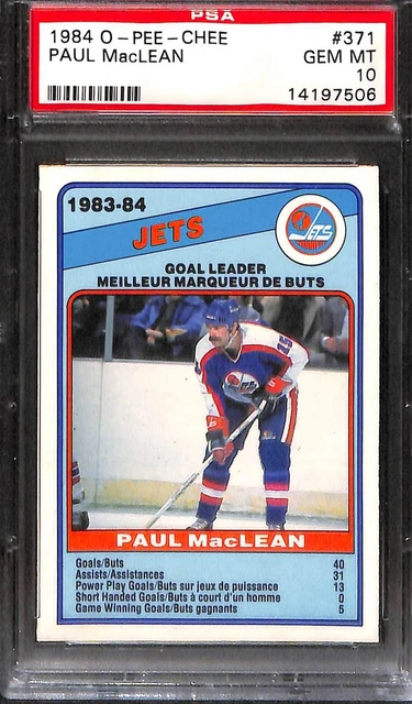 1984 O-PEE-CHEE #371 Paul MacLean PSA 10 GEM-MT 14197506