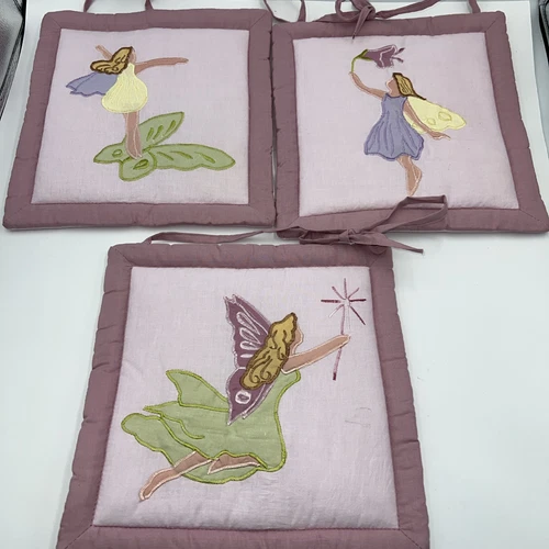 Plush Pixie/Fairy Quilt Wall Hangings Nursery Decor Set Of 3 - Jojo Designs