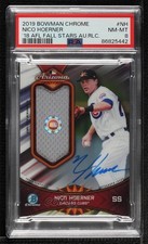 2019 Bowman Chrome 2018 AFL Fall Stars Relic 2/50 Nico Hoerner PSA 8 Auto 0u17