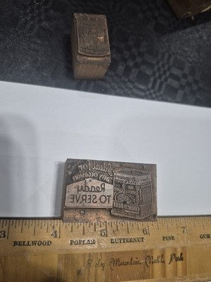 Vintage Letterpress Printing Block Armour's Corned Beef Food Advertising