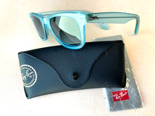 LIKE NEW RAY-BAN WAYFARER RB 2140 ICE POP BLUEBERRY UNISEX SUNGLASSES. ITALY.