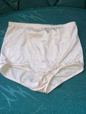 Vintage Bali Panties Size Large Ivory White Tan High Waisted Briefs