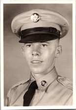 Vintage 1949 US Military Soldier Portrait Photo Original Sepia Tone Uniform