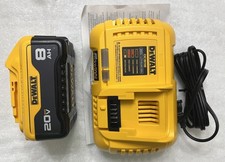 New Dewalt DCB118 20V Max Fast Charger  DCB208 20V MAX 8.0Ah Battery 20 Volt