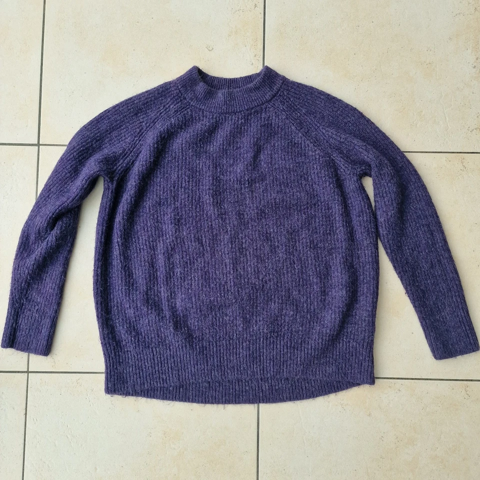 Pulli Set von C&A, M, Strick, grün und lila, langarm - Bild 2 von 4