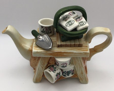 Portmeirion Botanic Garden One Cup Gardeners Bench Teapot