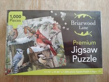Briarwood Lane Winter Woodland Birds 1000 Piece Jigsaw Puzzle Blue Jay Cardinal