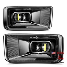60W Led Fog Lights With Amber DRL Compatible With 2007-2014 Silverado 2007
