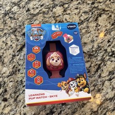 VTech PAW Patrol Skye Learning Watch Pink Games Clock Math Matching Animals New