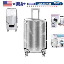 Clear PVC Suitcase Cover Protectors 32 Inch Luggage Cover for Wheeled Suitcas...