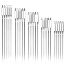 50 Pcs Sewing Needles Large Eye Hand Sewing, 5 Sizes Embroidery Needles