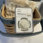 1880 S. Morgan Silver Dollar . NGC Graded MS 66+. Free Shipping