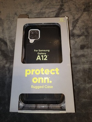Samsung Galaxy A12 Black Rugged Case Onn