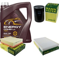 Mann Inspektionspaket Filterset 5L Mannol Energy 5W-30 FüR Audi A6 1.9 TDI
