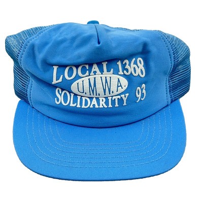 Vintage UMWA Trucker Hat Cap Coal Mining 90s Made USA United Mine Worker Union