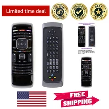 Dual-Sided QWERTY Universal Remote for All Vizio TVs - Plug & Play Convenience
