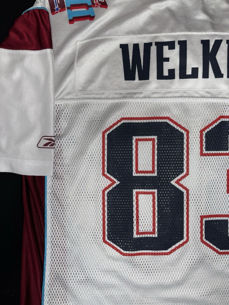 RARE Wes Welker #83 NEW ENGLAND PATRIOTS SUPER BOWL XLII Reebok