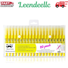Mr. Pen- Gel Highlighters, 20 Pack, Fluorescent Yellow, Bulk Bible Highlighters