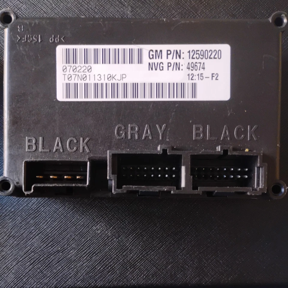 MÓDULO DE CONTROL CAJA TRANSFERENCIA GM 2002-2005 NUEVO GENUINO, NÚMERO DE PIEZA 12590220 Foto 3 de 3