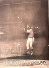 AP PHOTO OF OAKLAND A's JOE RUDI PLAYING A BALL OFF THE WALL - 1973 WORLD SERIES — photo 1