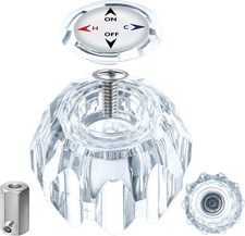 White Peerless and Delta Faucet Handle for RP41661 Replacement Single Shower