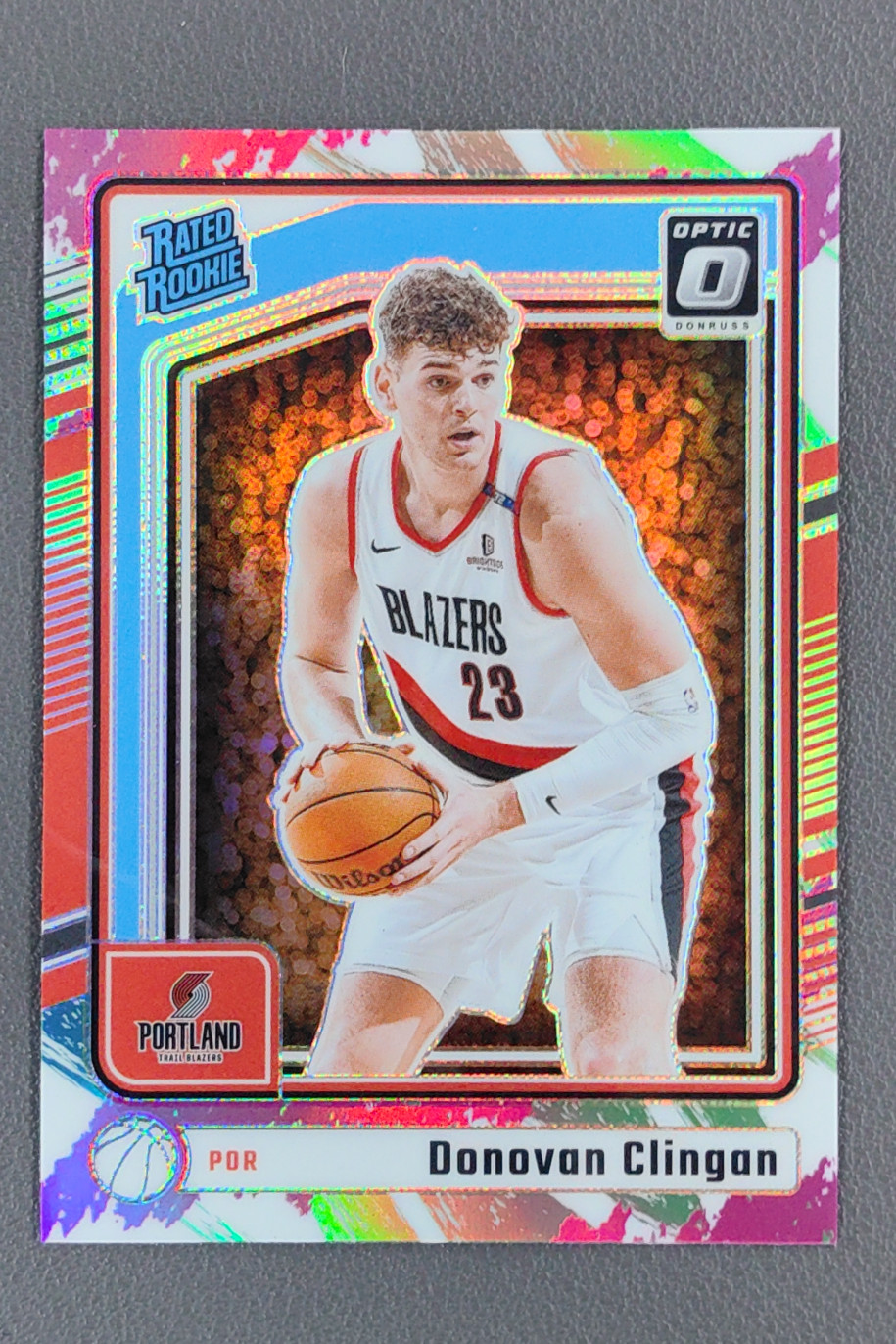 2024-25 Panini Donruss Optic Donovan Clingan Rated Rookies Jazz RC #272