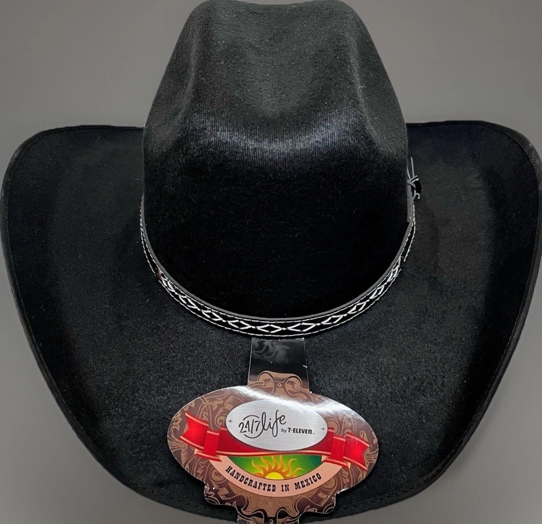 m New Black Cowboy Hat Band Vaquero Cattleman Negro Handcrafted In