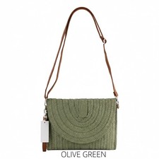 Ladies Straw Clutch Crossbody Summer /Picnic/Holiday Bag
