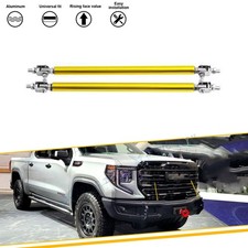 2X Gold Durable Sporty Front Bumper Chin Lip Rods Strut For GMC Sierra Terrain